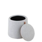 Eetkamerstoel Grijs Stof Rond 42 cm 42x42x43 cm 25045-Poefs-J-Line