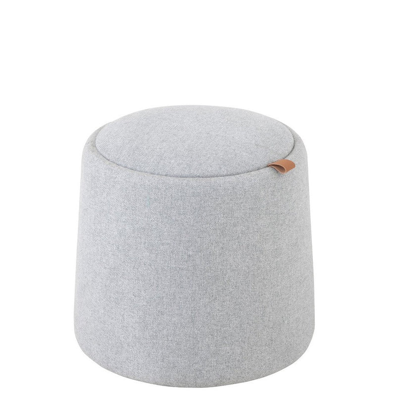 Eetkamerstoel Grijs Stof Rond 42 cm 42x42x43 cm 25045-Poefs-J-Line