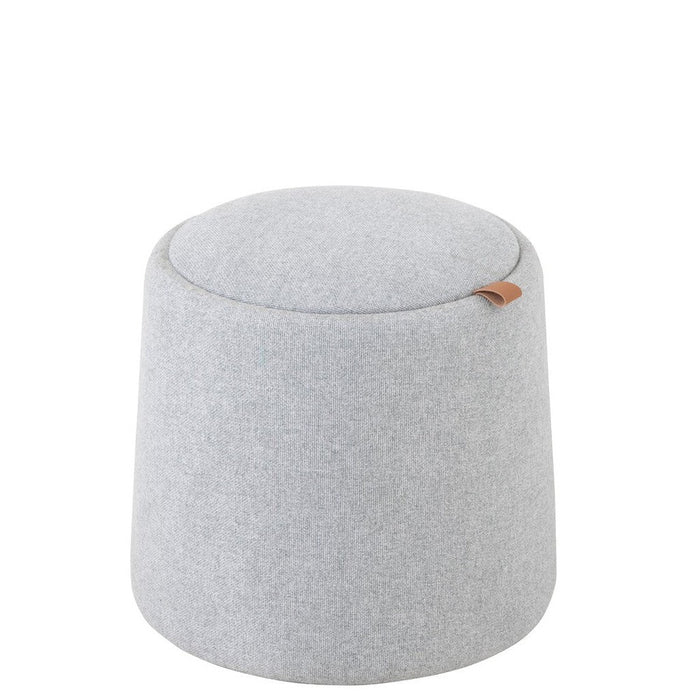 Eetkamerstoel Grijs Stof Rond 42 cm 42x42x43 cm 25045-Poefs-J-Line