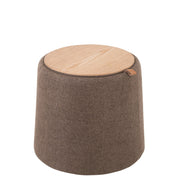 Eetkamerstoel Grijs Stof Rond 42 cm 42x42x43 cm 25047-Poefs-J-Line