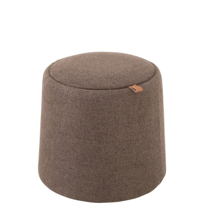 Eetkamerstoel Grijs Stof Rond 42 cm 42x42x43 cm 25047-Poefs-J-Line