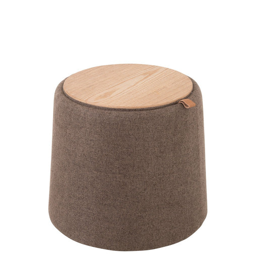 Eetkamerstoel Grijs Stof Rond 42 cm-Eetkamerstoelen-J-Line