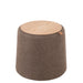 Eetkamerstoel Grijs Stof Rond 42 cm-Eetkamerstoelen-J-Line