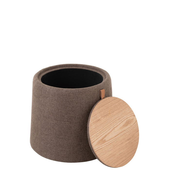 Eetkamerstoel Grijs Stof Rond 42 cm-Eetkamerstoelen-J-Line