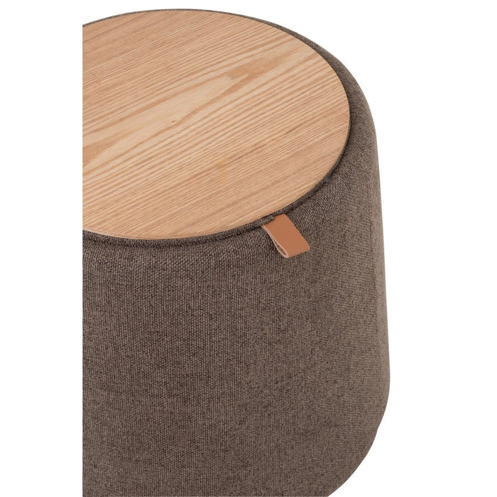 Eetkamerstoel Grijs Stof Rond 42 cm-Eetkamerstoelen-J-Line