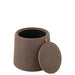 Eetkamerstoel Grijs Stof Rond 42 cm - Grijs/greige - 25047-Eetkamerstoelen-J-Line