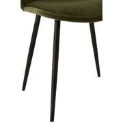 Eetkamerstoel Groen Eucalyptus hout 44 cm 44.5x46.5x86 cm-Eetkamerstoelen-J-Line