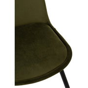 Eetkamerstoel Groen Eucalyptus hout 44 cm 44.5x46.5x86 cm-Eetkamerstoelen-J-Line