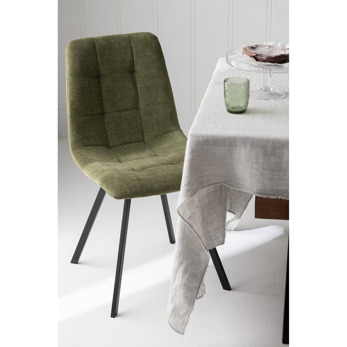 Eetkamerstoel Groen Metaal 45 cm-Eetkamerstoelen-J-Line