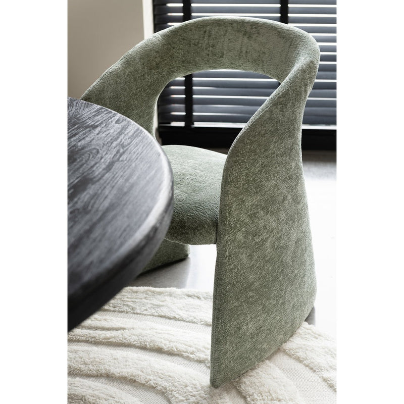 Eetkamerstoel Groen Metaal 66 cm 66x64x80 cm-Eetkamerstoelen-J-Line