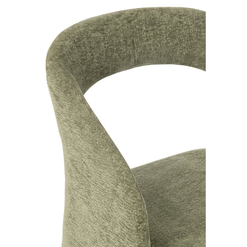 Eetkamerstoel Groen Metaal 66 cm 66x64x80 cm-Eetkamerstoelen-J-Line