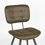Eetkamerstoel Gus Army Microvezel 49x60x87 cm-Eetkamerstoelen-LABEL51