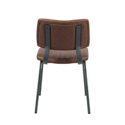 Eetkamerstoel Gusto Bruin Kunstleder 46x56x79 cm-Eetkamerstoelen-LABEL51