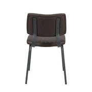 Eetkamerstoel Gusto Donkerbruin Kunstleder 46x56x79 cm-Eetkamerstoelen-LABEL51