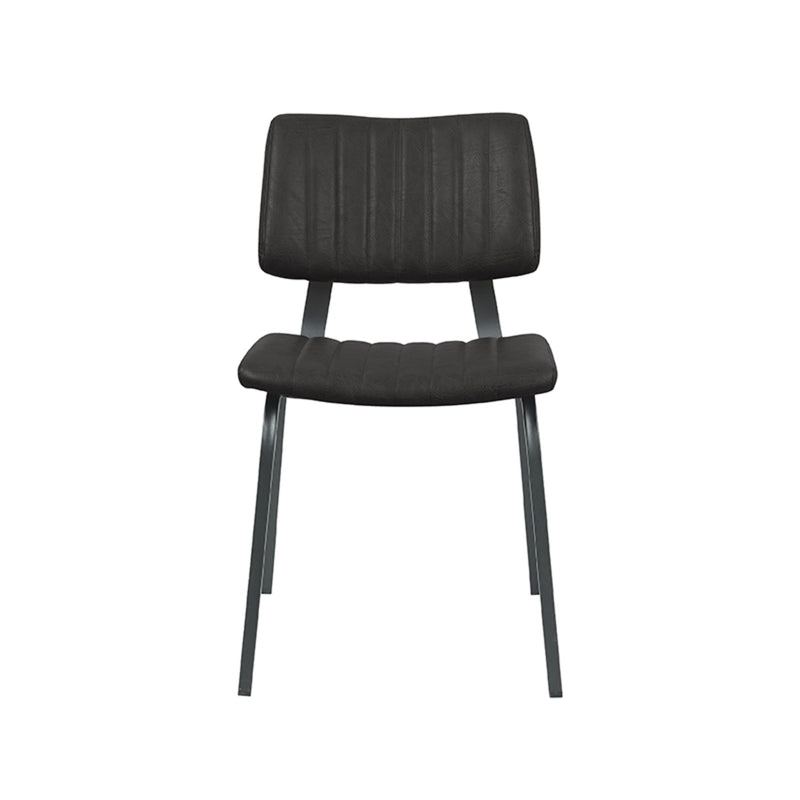 Eetkamerstoel Gusto Zwart Kunstleder 46x56x79 cm-Eetkamerstoelen-LABEL51