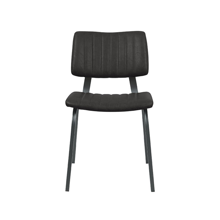 Eetkamerstoel Gusto - Zwart - Kunstleder-Eetkamerstoelen-LABEL51