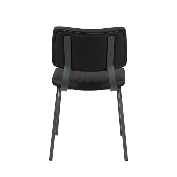 Eetkamerstoel Gusto - Zwart - Kunstleder-Eetkamerstoelen-LABEL51