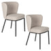 Eetkamerstoel Guus Polyester Beige 53x55 cm