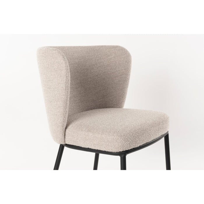 Eetkamerstoel Guus Polyester Beige 53x55 cm-Eetkamerstoelen-Creating Home