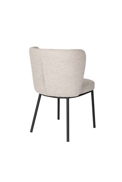Eetkamerstoel Guus Polyester Beige 53x55 cm-Eetkamerstoelen-Creating Home