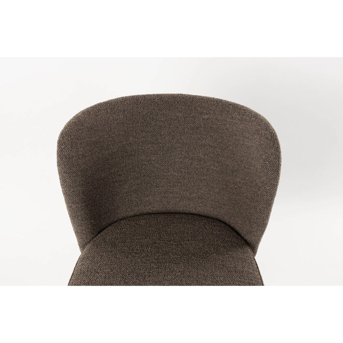 Eetkamerstoel Guus Polyester Bruin 53x55 cm