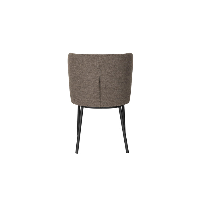 Eetkamerstoel Guus Polyester Bruin 53x55 cm-Eetkamerstoelen-Creating Home