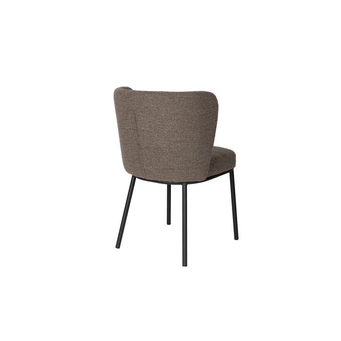 Eetkamerstoel Guus Polyester Bruin 53x55 cm-Eetkamerstoelen-Creating Home
