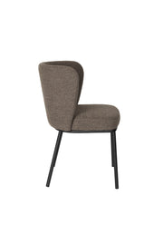 Eetkamerstoel Guus Polyester Bruin 53x55 cm-Eetkamerstoelen-Creating Home