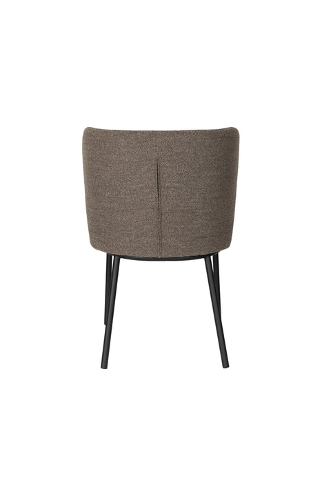 Eetkamerstoel Guus Polyester Bruin 53x55 cm-Eetkamerstoelen-Creating Home