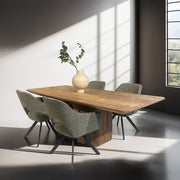 Eetkamerstoel Helen Groen Draaibaar 62 cm 62x62x85 cm-Eetkamerstoelen-Livingfurn