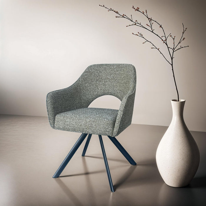 Eetkamerstoel Helen Groen Draaibaar 62 cm-Eetkamerstoelen-Livingfurn