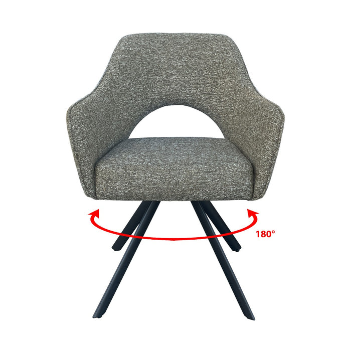 Eetkamerstoel Helen Groen Draaibaar 62 cm-Eetkamerstoelen-Livingfurn