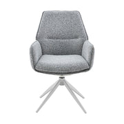 Eetkamerstoel Hera Grijs Met armleuning 63x63x83 cm-Eetkamerstoelen-Starfurn