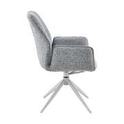 Eetkamerstoel Hera Grijs Met armleuning 63x63x83 cm-Eetkamerstoelen-Starfurn