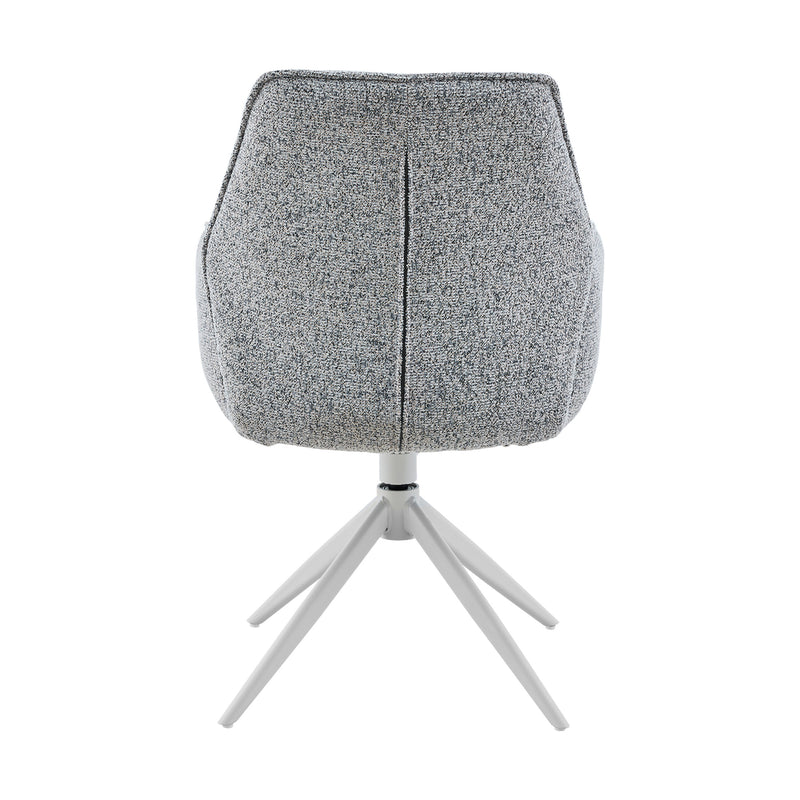 Eetkamerstoel Hera Grijs Met armleuning 63x63x83 cm-Eetkamerstoelen-Starfurn
