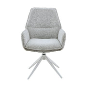 Eetkamerstoel Hera Licht Grijs Met armleuning 63x63x83 cm-Eetkamerstoelen-Starfurn