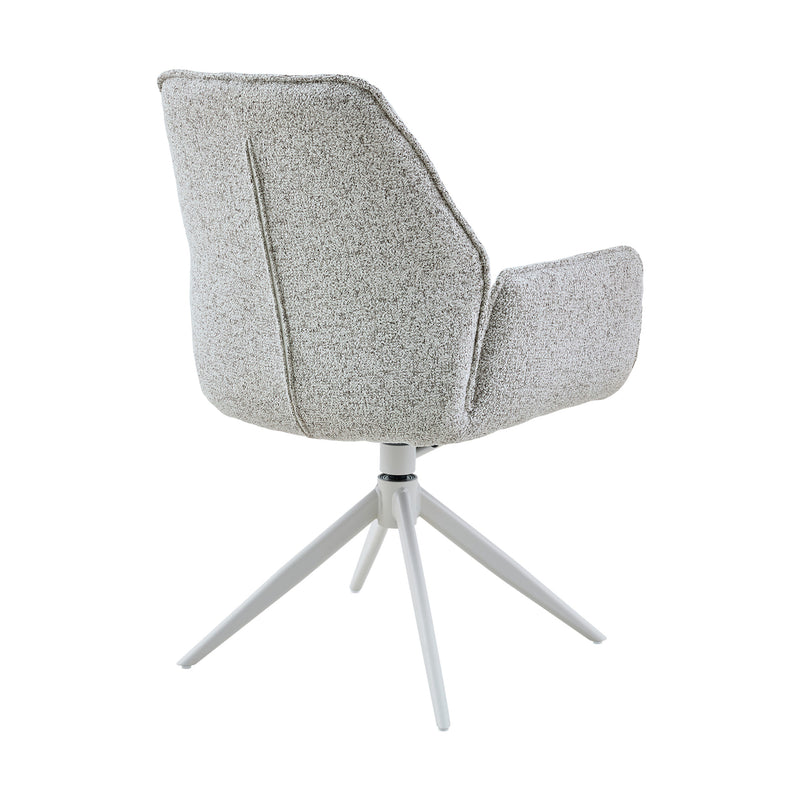 Eetkamerstoel Hera Licht Grijs Met armleuning 63x63x83 cm-Eetkamerstoelen-Starfurn