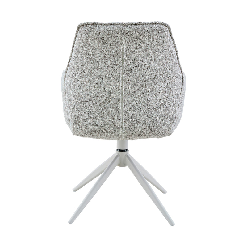 Eetkamerstoel Hera Licht Grijs Met armleuning 63x63x83 cm-Eetkamerstoelen-Starfurn