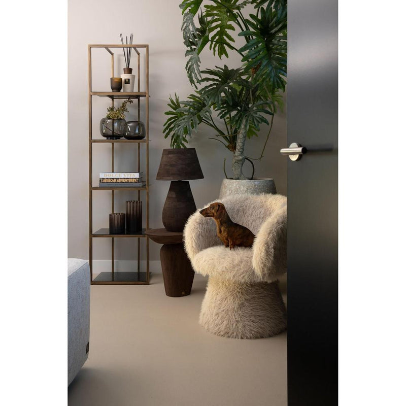 Eetkamerstoel Hermes Polyester Beige-Eetkamerstoelen-PTMD