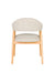 Eetkamerstoel Indy Polyester Bruin 54x56 H81 cm SKU 1000582-Eetkamerstoelen-Creating Home