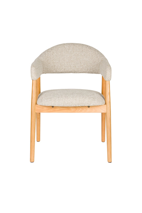 Eetkamerstoel Indy Polyester Bruin 54x56 H81 cm SKU 1000582-Eetkamerstoelen-Creating Home