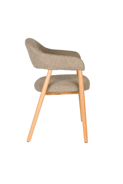 Eetkamerstoel Indy Polyester Bruin 54x56 H81 cm SKU 1000583-Eetkamerstoelen-Creating Home