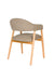 Eetkamerstoel Indy Polyester Bruin 54x56 H81 cm SKU 1000583-Eetkamerstoelen-Creating Home