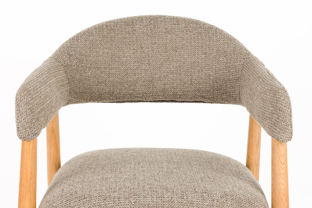 Eetkamerstoel Indy Polyester Bruin 54x56 H81 cm SKU 1000583-Eetkamerstoelen-Creating Home
