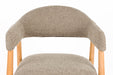 Eetkamerstoel Indy Polyester Bruin 54x56 H81 cm SKU 1000583-Eetkamerstoelen-Creating Home