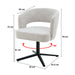 Eetkamerstoel Isabel Beige Draaibaar 63 cm 63x62x78 cm-Eetkamerstoelen-Livingfurn