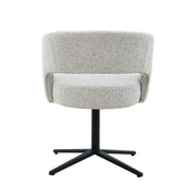 Eetkamerstoel Isabel Beige Draaibaar 63 cm 63x62x78 cm-Eetkamerstoelen-Livingfurn