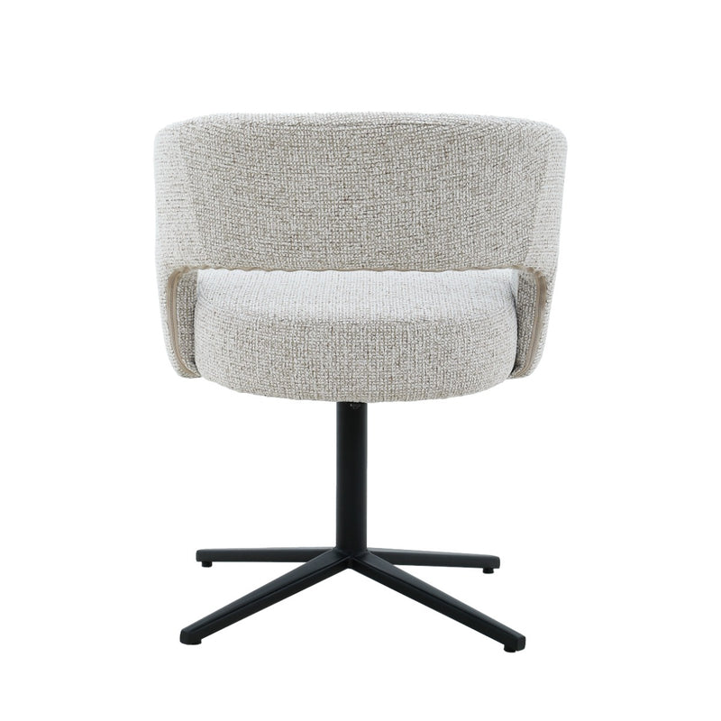 Eetkamerstoel Isabel Beige Draaibaar 63 cm 63x62x78 cm-Eetkamerstoelen-Livingfurn