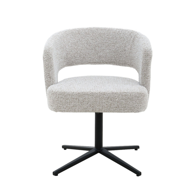 Eetkamerstoel Isabel Beige Draaibaar 63 cm 63x62x78 cm-Eetkamerstoelen-Livingfurn