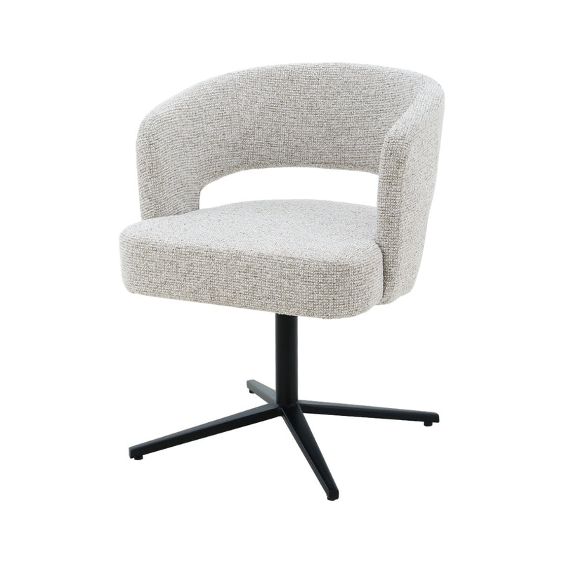 Eetkamerstoel Isabel Beige Draaibaar 63 cm 63x62x78 cm-Eetkamerstoelen-Livingfurn